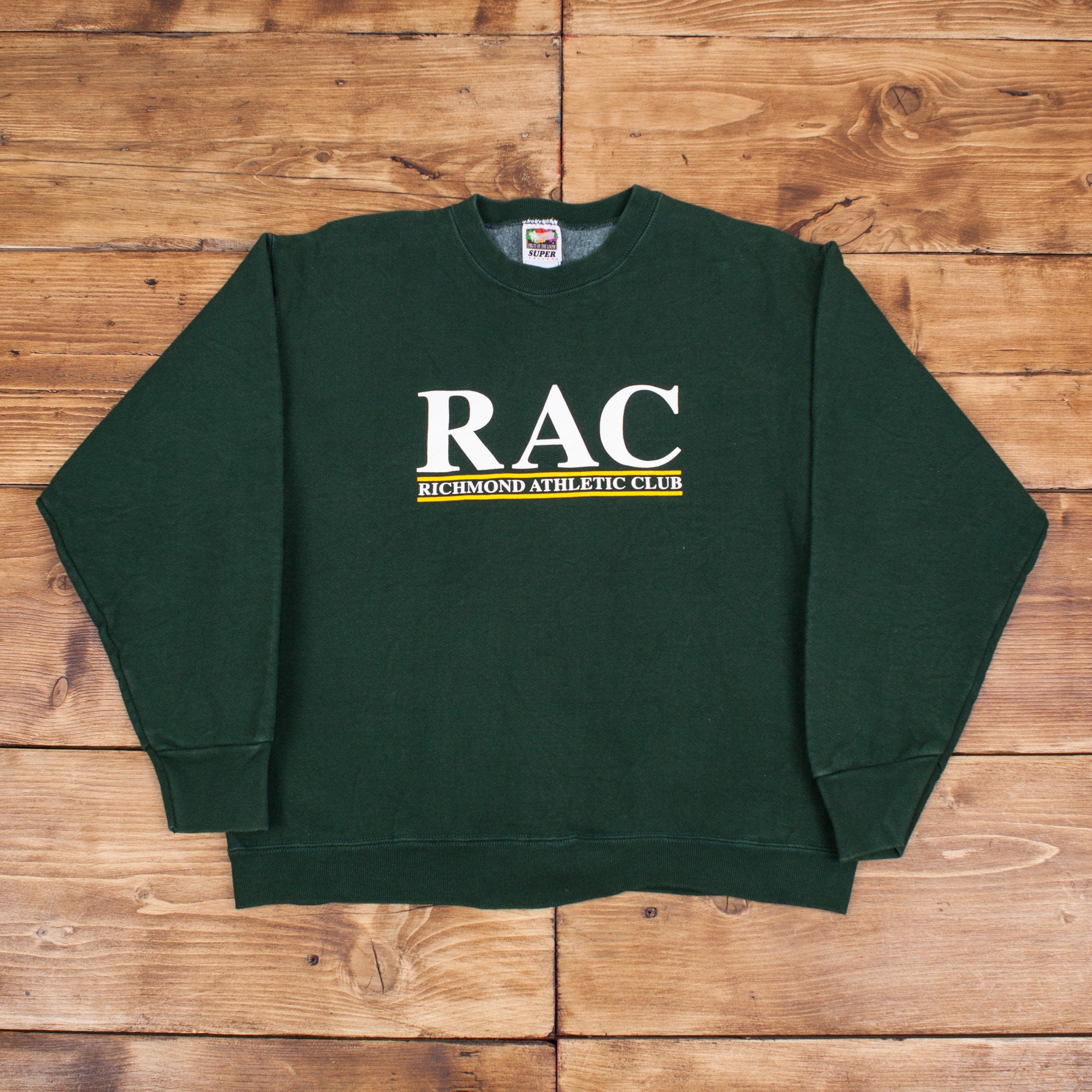 Vintage Fruit of the Loom Heavyweight Sweatshirt M 90s Green - Etsy Norway