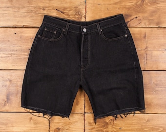 パンツ 1990s LEVI'S 505 1759 BLACK DENIM SHORTS Levi's Vintage 505 90s Black Denim Cutoff Shorts Size 32 | eBay