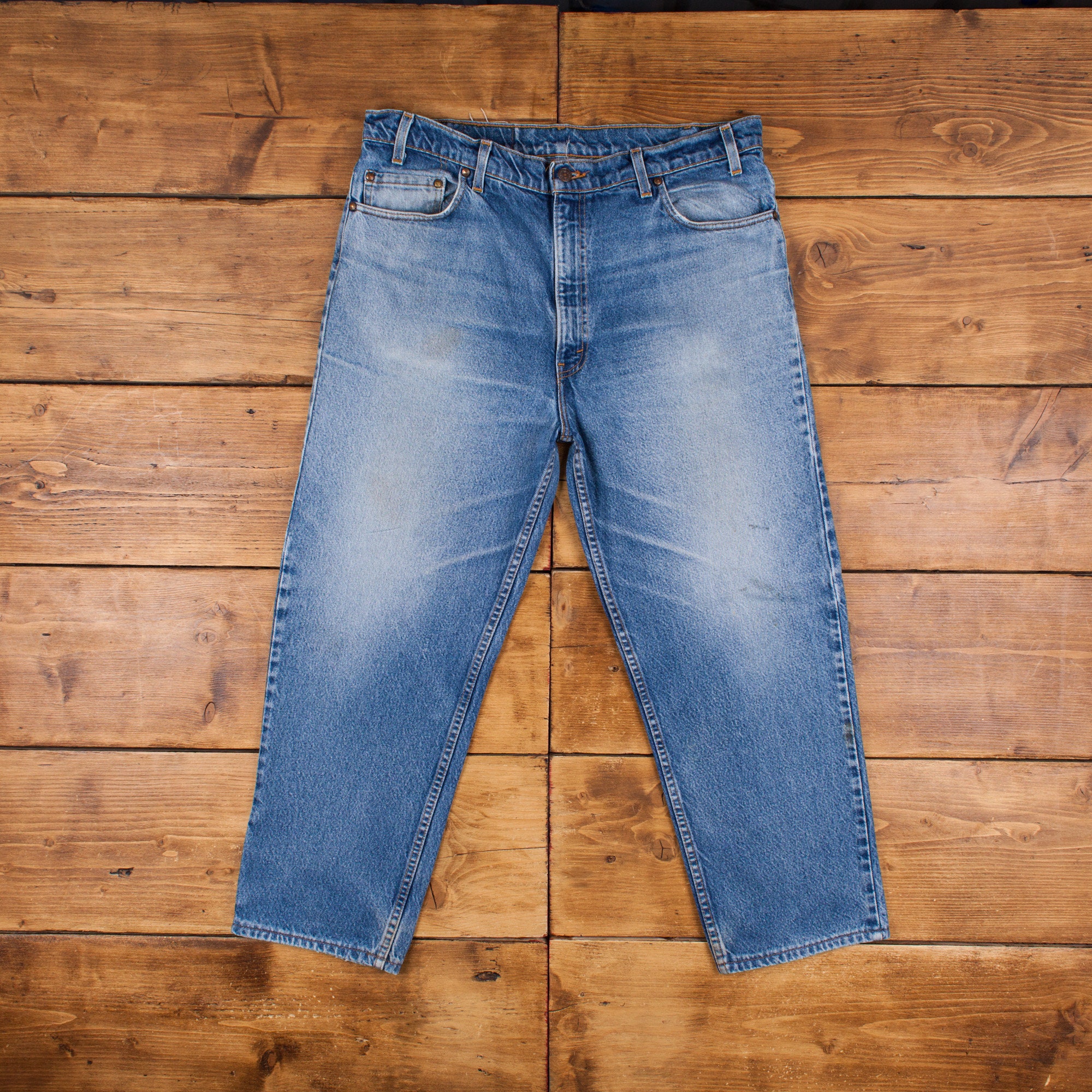 Vintage Levis 540 Jeans 36 X 27 USA Made 90s Dark Wash