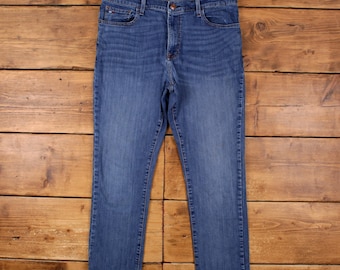 Tommy Jeans 36 x 30 blauwe rechte mid stonewash casual denim met ritssluiting