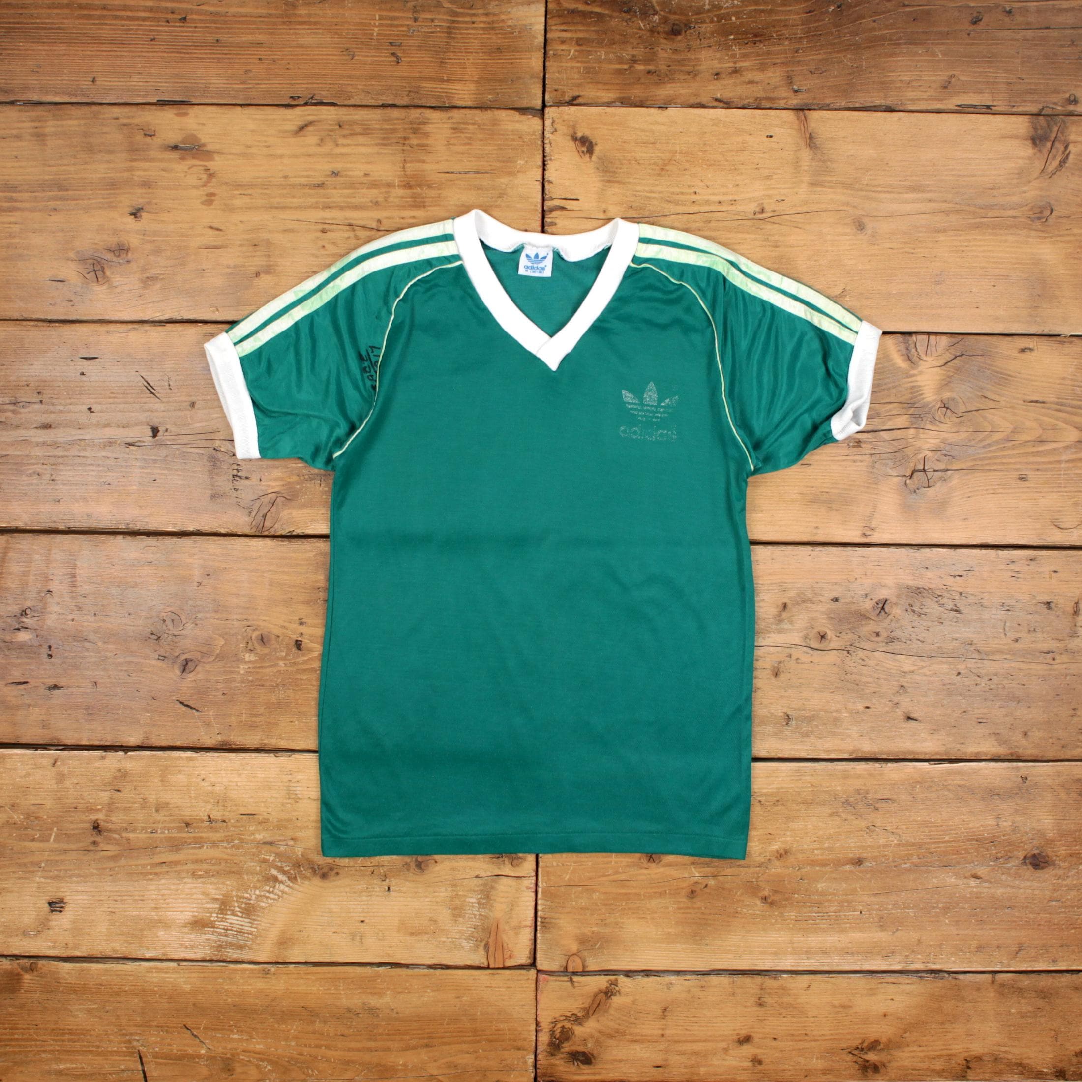 Vintage Adidas Single Stitch T Shirt Logo Medium 80s Ringer