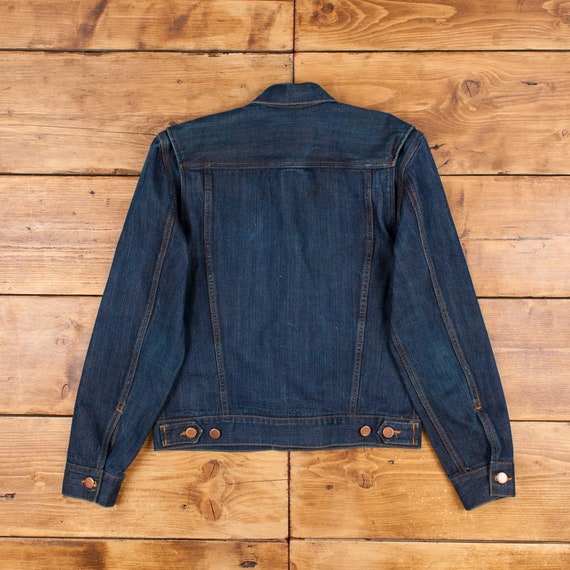 Vintage Wrangler Denim Jacket XL Slim Selvedge Marc Jacobs Dark 