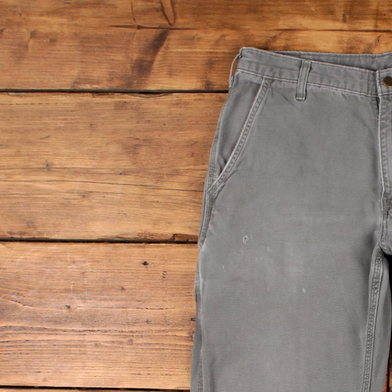 Vintage Carhartt Carpenter Pants Trousers 33x30 Dungaree Fit Unisex Straight image 8