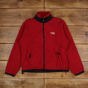 Vintage North Face Outdoor Jacket L 90s Fleece Red