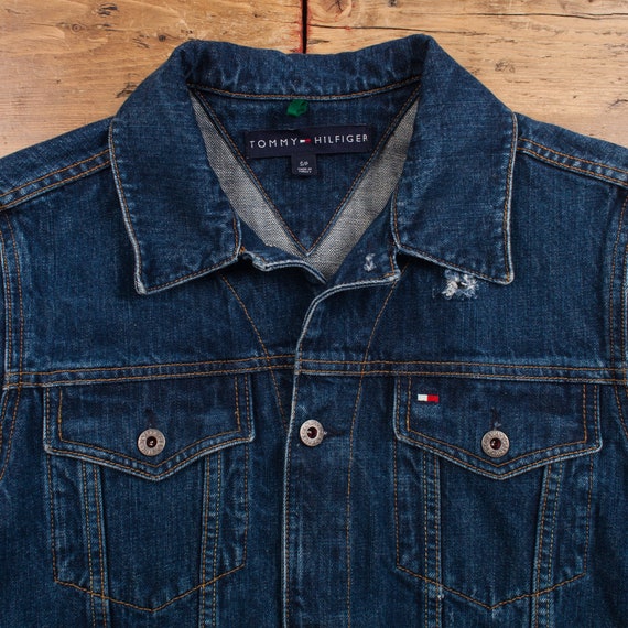 Vintage Tommy Hilfiger Denim Jacket S Oversized D… - image 5
