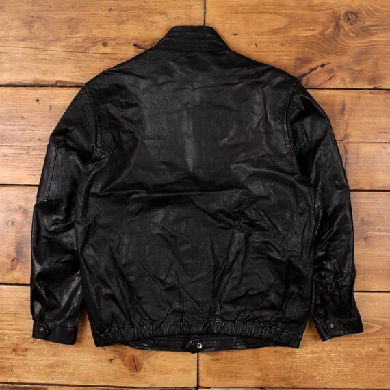 Vintage Leather Bomber Jacket L Womens Black Flight A2 Lined - Etsy UK