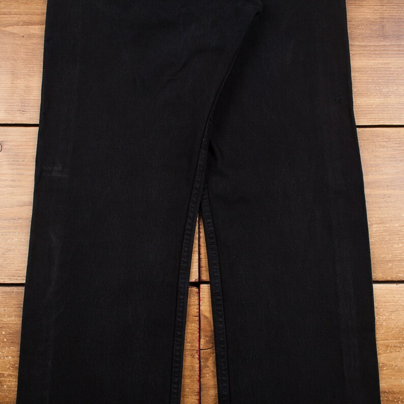 Vintage Levis 501 Jeans 29 x 31 Dark Wash Straight Black Red Tab Denim image 9