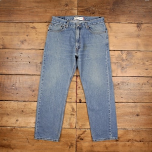 Vintage Levis 505 Jeans 34 x 30 Stonewash Straight Blue Red Tab Denim