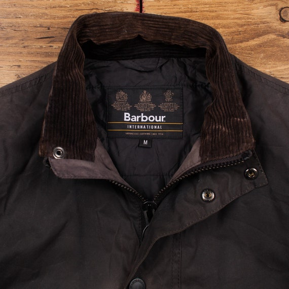 Vintage Barbour International Jacket M Wax Cotton… - image 6