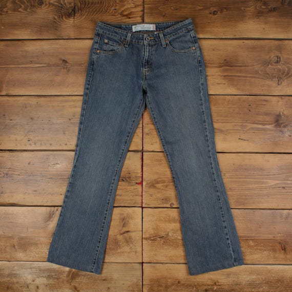 Levis 518 Y2K Jeans 30x31 Womens 00s Blue Superlow Boot Cut Low 