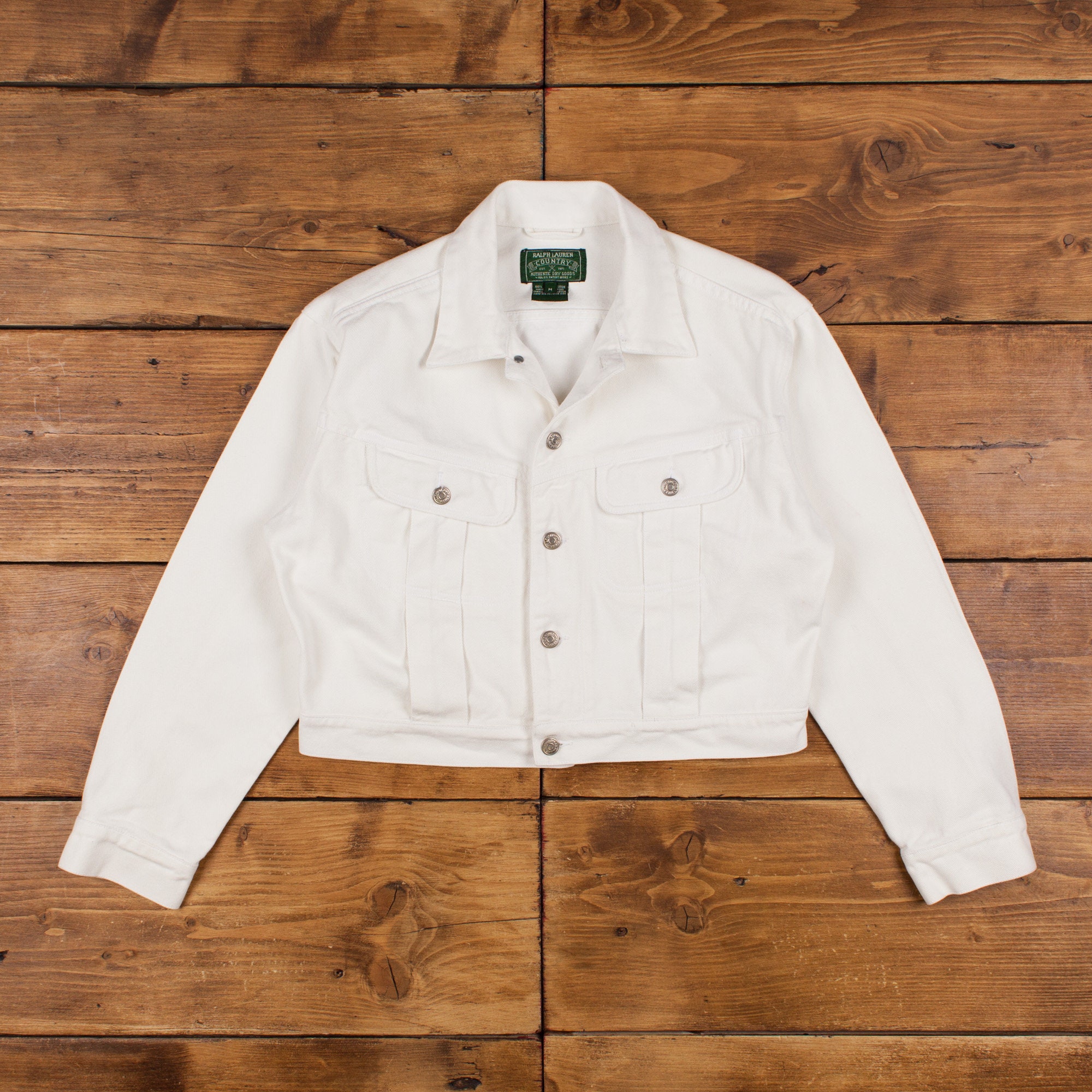 Vintage Ralph Lauren Denim Jacket M Oversized Country Light - Etsy