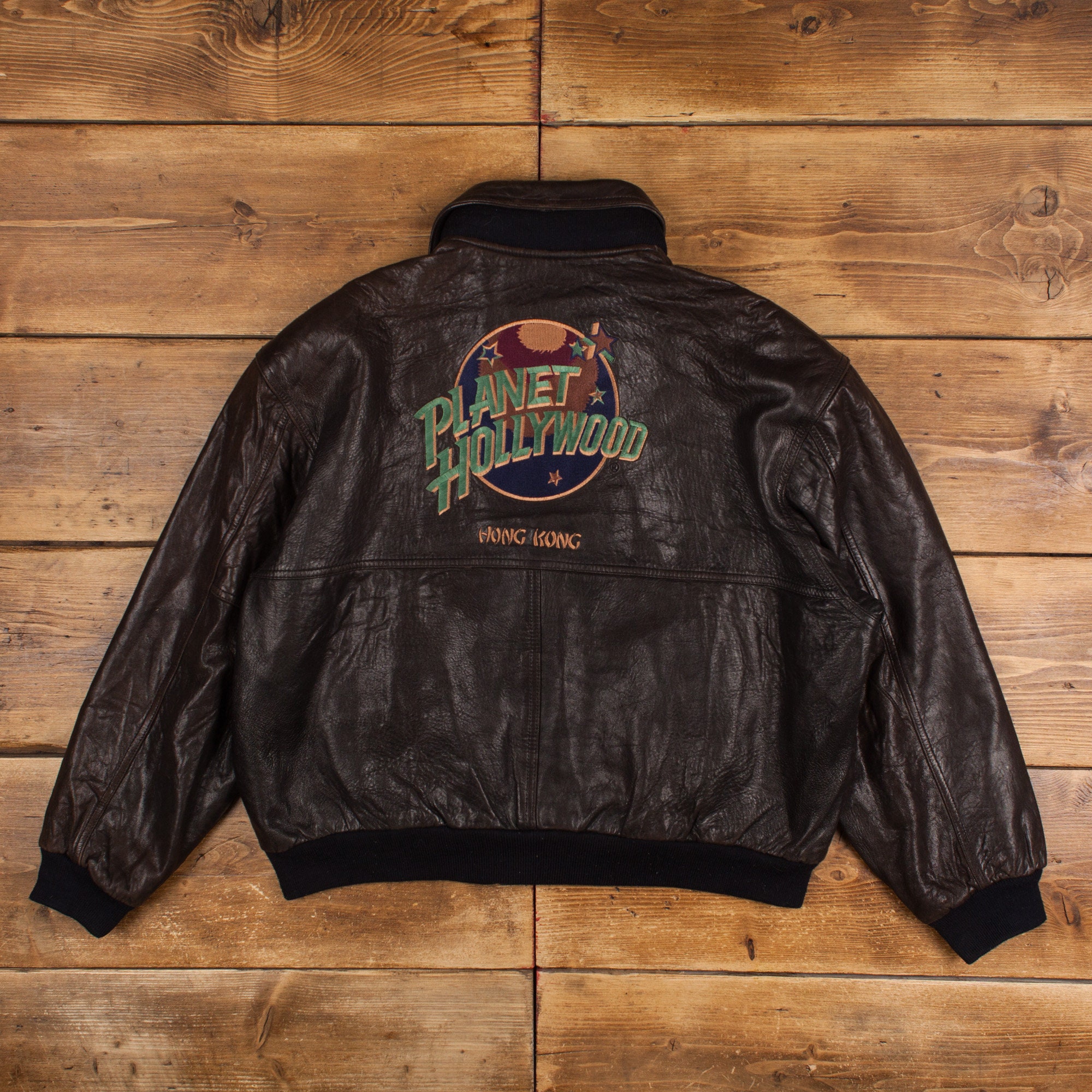 Vintage Planet Hollywood Leather Jacket XL 90s Reversible Vintage Planet Hollywood Leather Jacket XL 90s Reversible