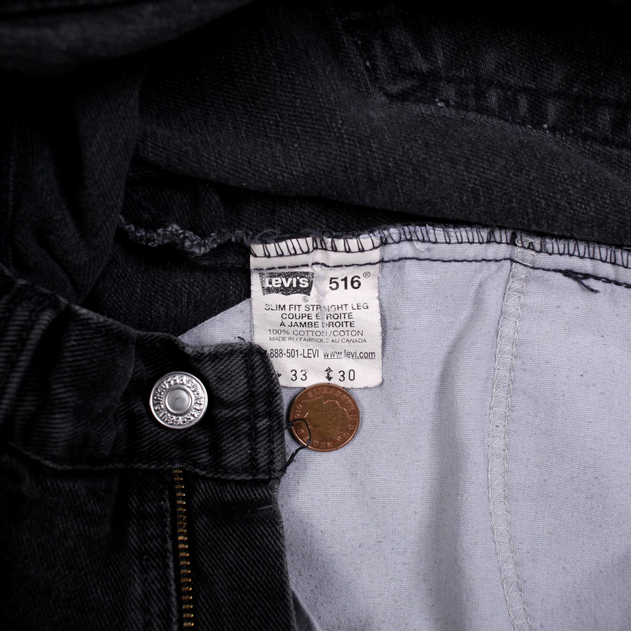 ヴィンテージ リーバイス 516 ジーンズ 33 x 30 ダークウォッシュ 