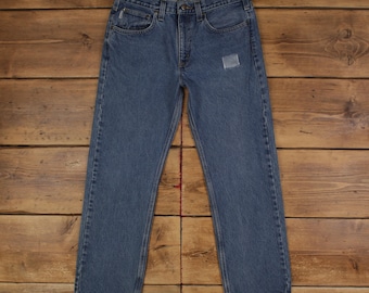 Pantalones vaqueros Carhartt vintage, 34 x 29, de patchwork, para hombre, rectos, azules