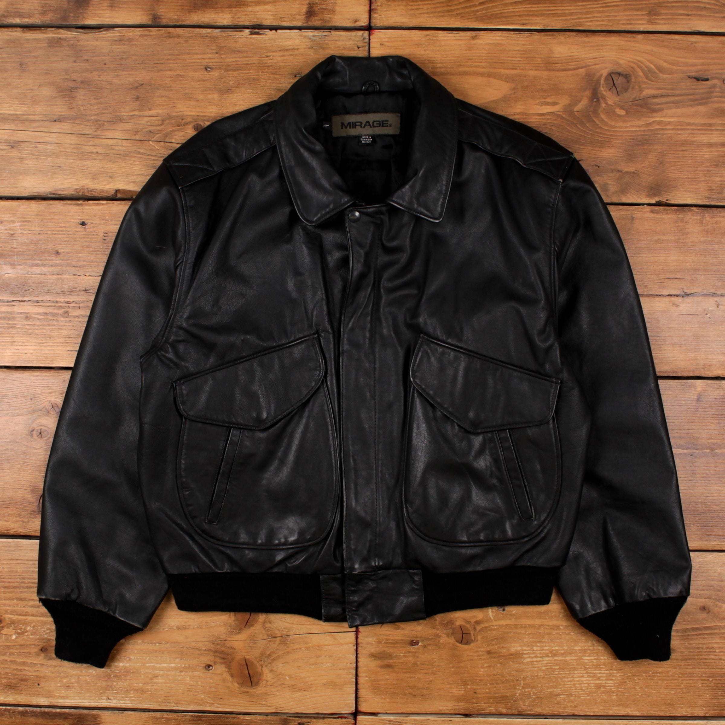 Vintage Mirage Leather Jacket - Etsy