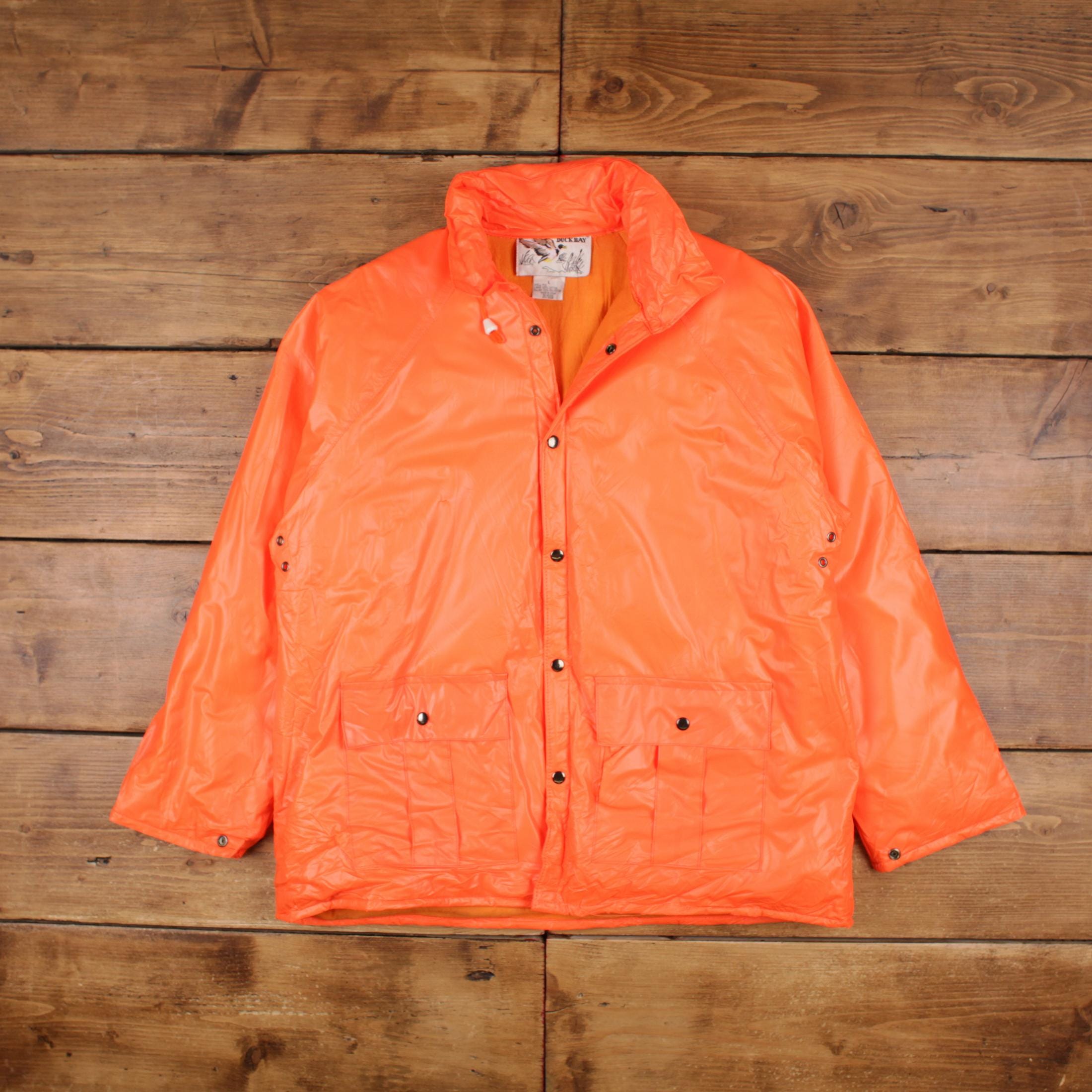 Vintage Duck Bay Outdoor Jacket L 90s Fluorescent Orange - Etsy