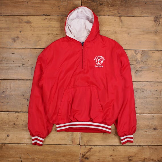 Vintage Holloway Windbreaker Jacket L 90s Pullover 1/4 Zip USA