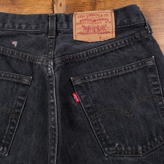Vintage Levis 518 Jeans 27 x 30 Dark Wash Straigh… - image 2