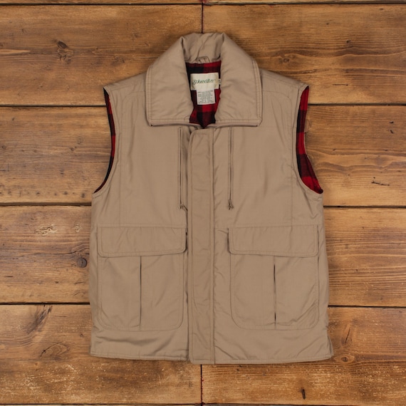 90s ST.JOHN’S BAY leather hunting vest Vintage St John's Bay Gilet Jacket S 90s Beige Zip - Etsy New Zealand