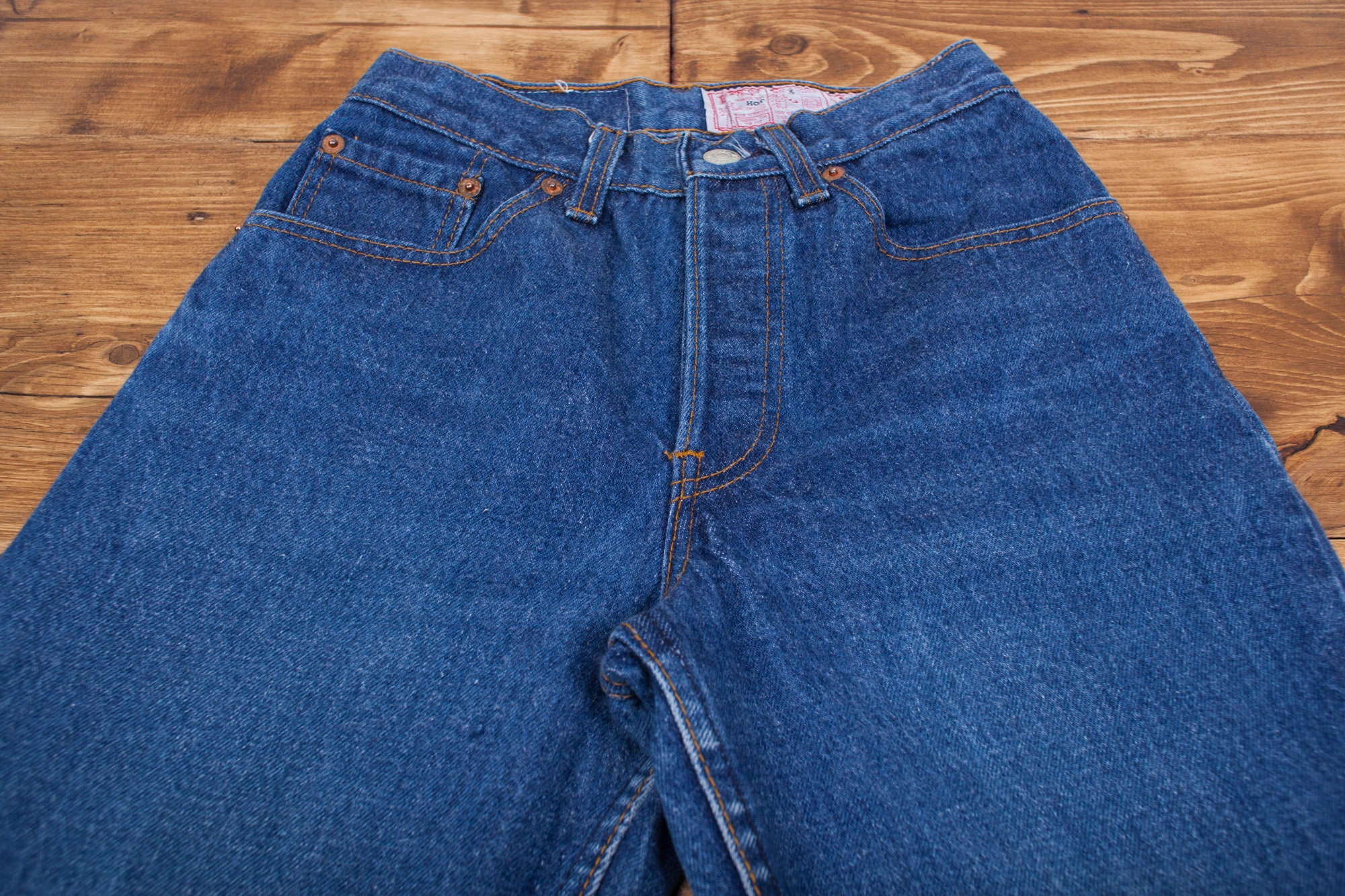 Vintage Levis 501 Jeans 24 X 31 80s USA Made Dark Stonewash
