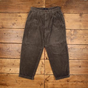 Vintage Chereskin Cord Corduroy Pants Trousers 36x29 Pleated Mens Tapered