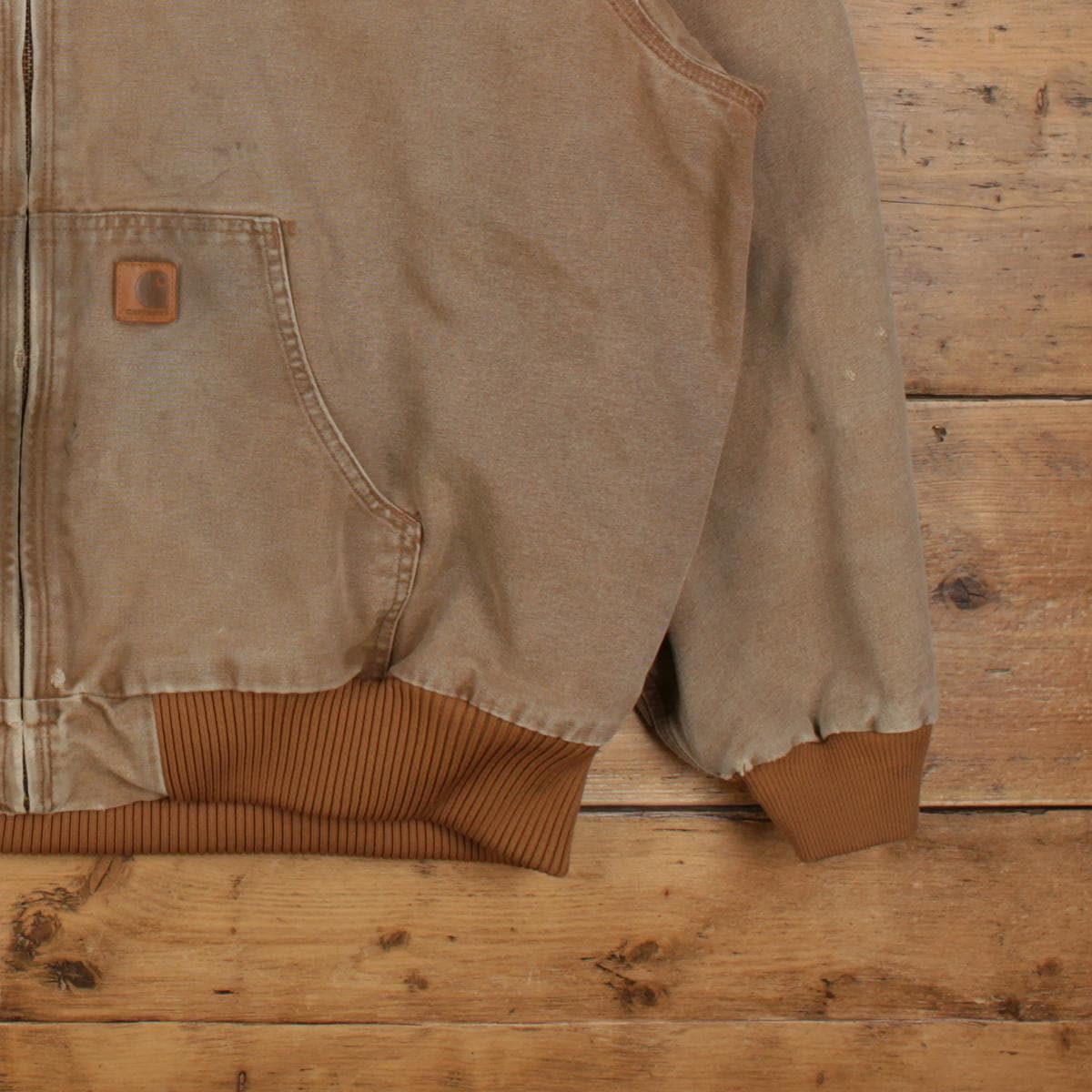 Vintage Carhartt Active Jacket 3XL Mens 00s Brown Hoodie Zip