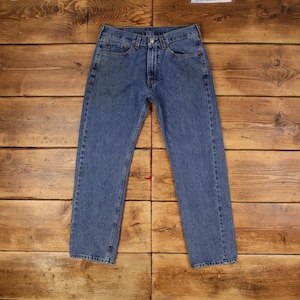 Vintage Levis 505 Jeans 32 x 30 Stonewash Straight Blue Red Tab Denim