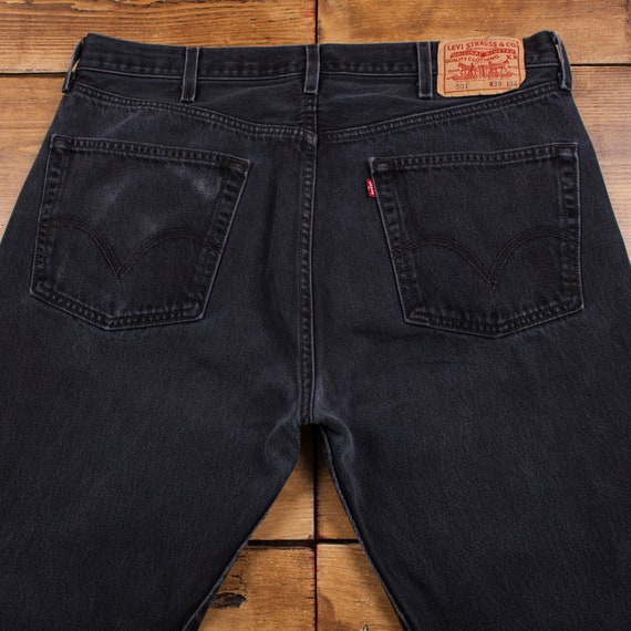 Vintage Levis 501 Jeans 36 x 34 Dark Wash Straigh… - image 9