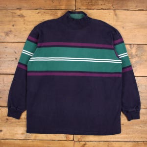 Vintage L.L. Bean Single Stitch T Shirt Stripe XL 90s USA Made Long Sleeve Tee