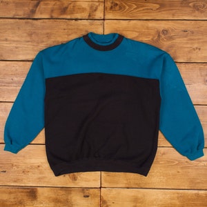 Vintage Hanes Blank Sweatshirt XL 90s Roundneck Mens Black
