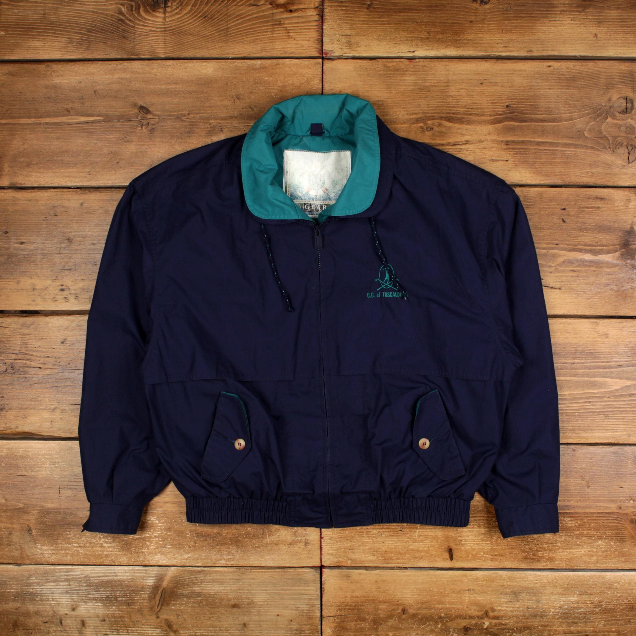 Vintage Gear for Sports Windbreaker Jacket XL Blue - Etsy