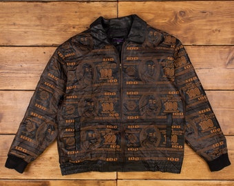 Vintage Oakton Ltd. Leather Jacket XL 80s B-52 Flight Bomber