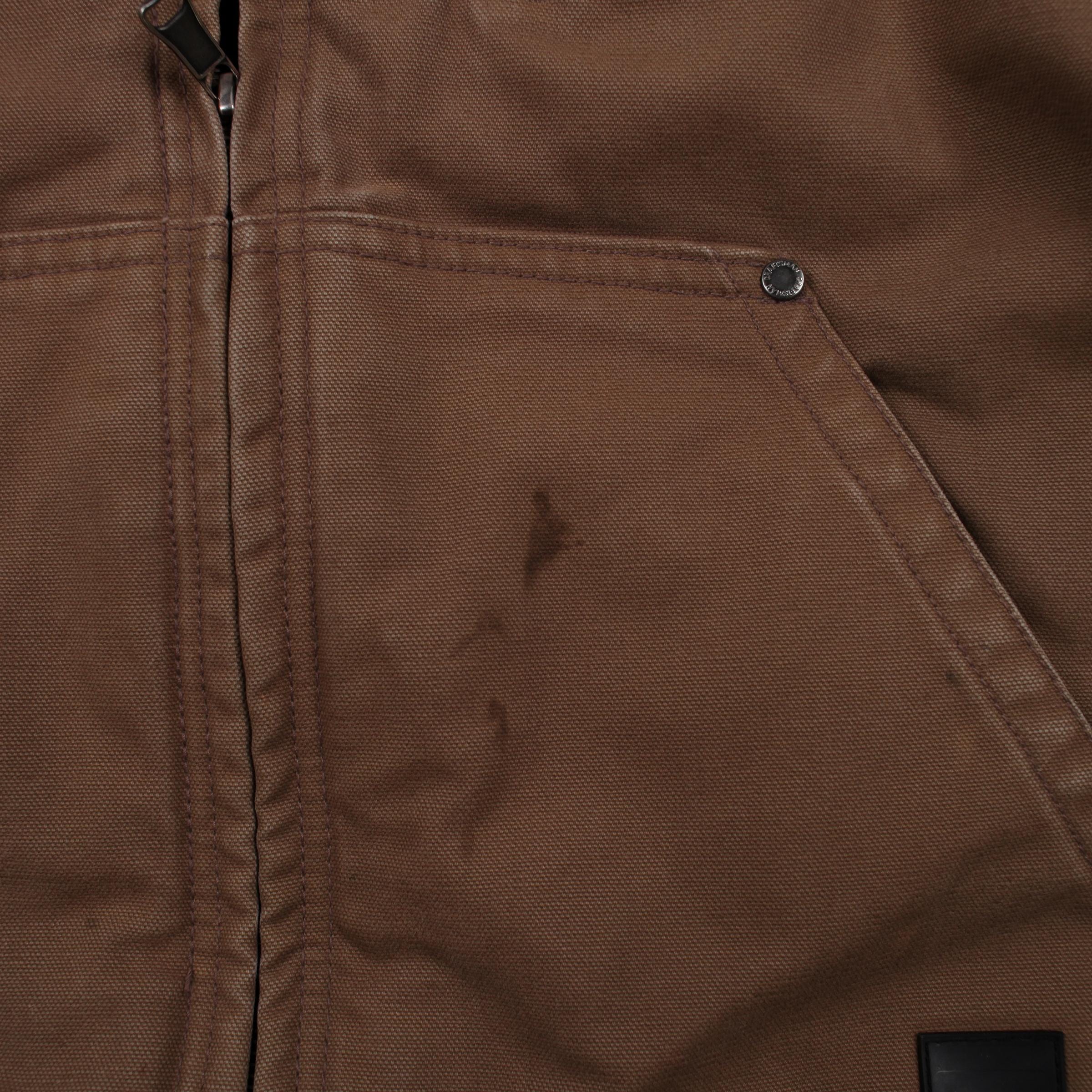 Vintage Craftsman Workwear Jacket XL Active Blanket Lined Brown