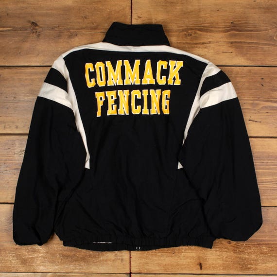 Vintage Asics Windbreaker Jacket L Mens 00s Black Track Sportswear