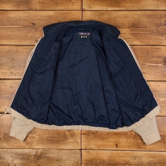日本未入荷 Jacket Windbreaker Bay Trader Vintage L Collar Double 80s ウェア