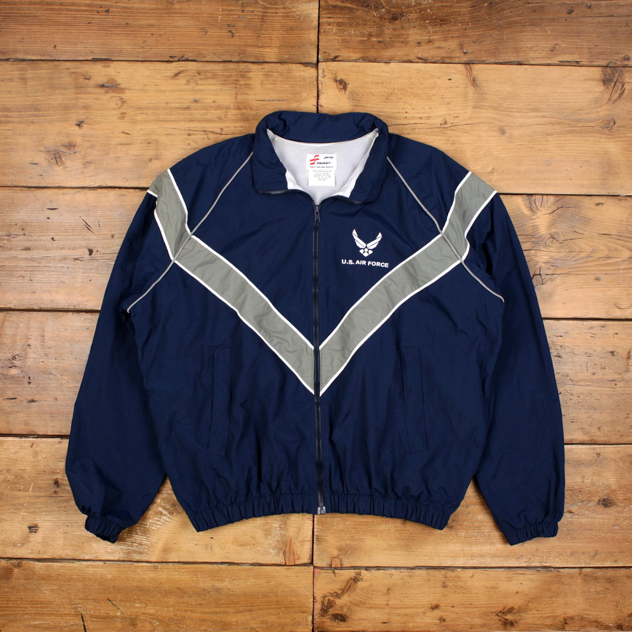 Air Force Skilcraft USAF Men's Jacket with Hood AF PU Blue