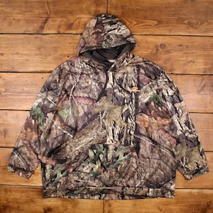 Mossy Oak Hoodie Sweatshirt 3XL Mens Camouflage Outdoor Hunting Brown image 1