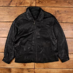 Vintage Claiborne Mens Leather Jacket - Etsy Australia