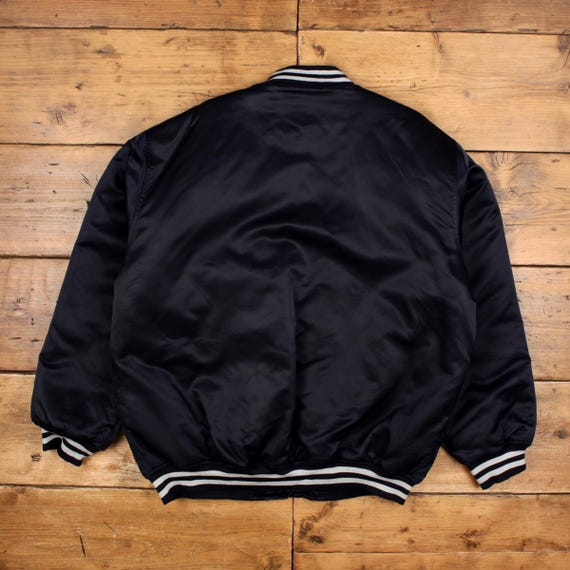 Vintage PJ Mark Varsity Jacket XL 90s Bomber Satin New York