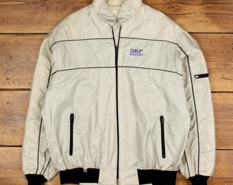 Vintage King Louie Windbreaker Jacket L 80s USA Made Grey