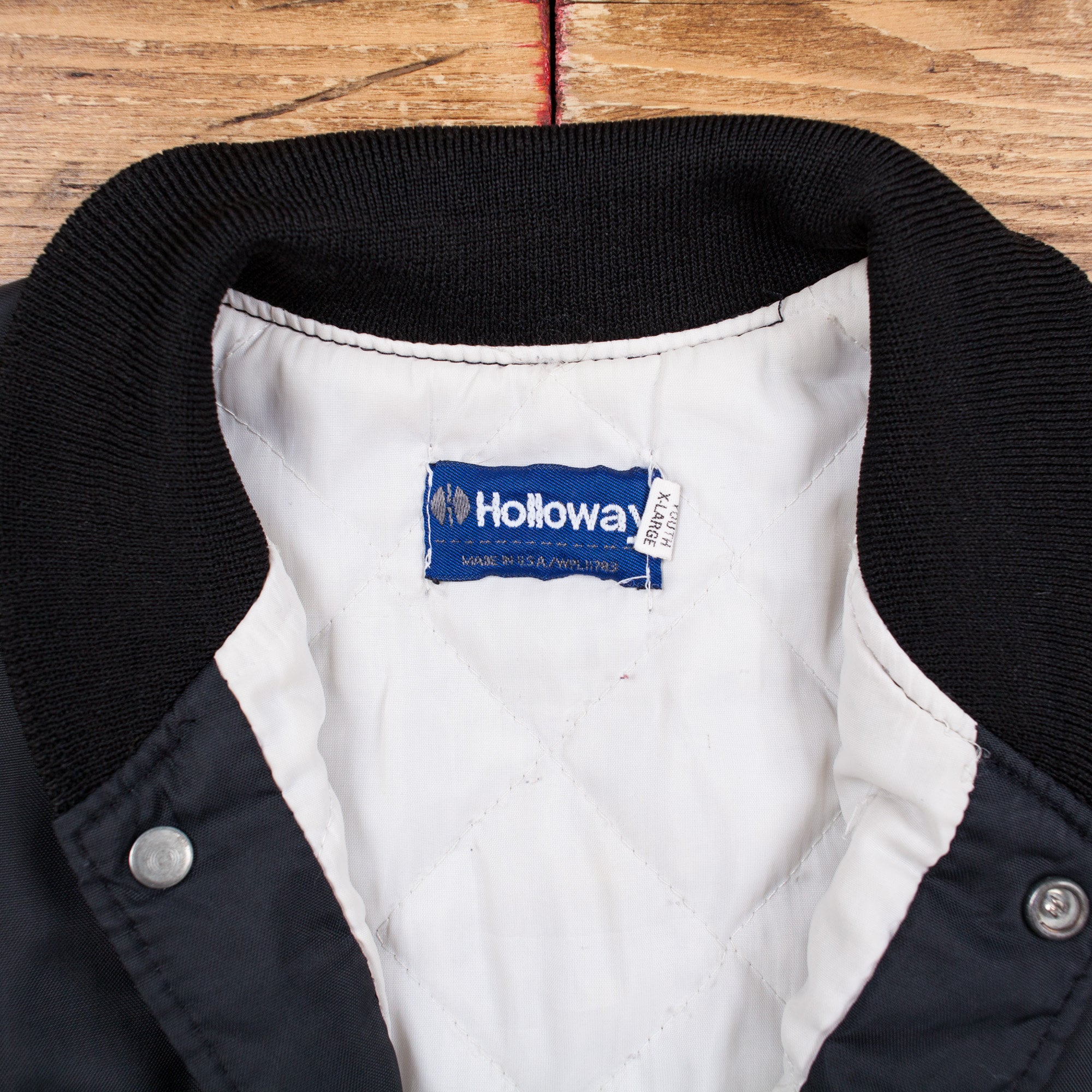 Veste Varsity Letterman HOLLOWAY Homme - Taille XXL - Bleu Et Noir - Laine Mélangée - Neuf Avec étiquette