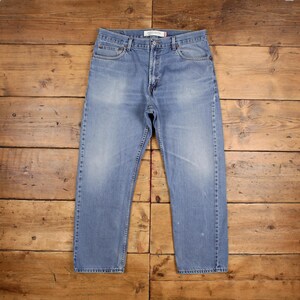 Vintage Levis 505 Jeans 36 x 29 Stonewash Straight Blue Red Tab Denim