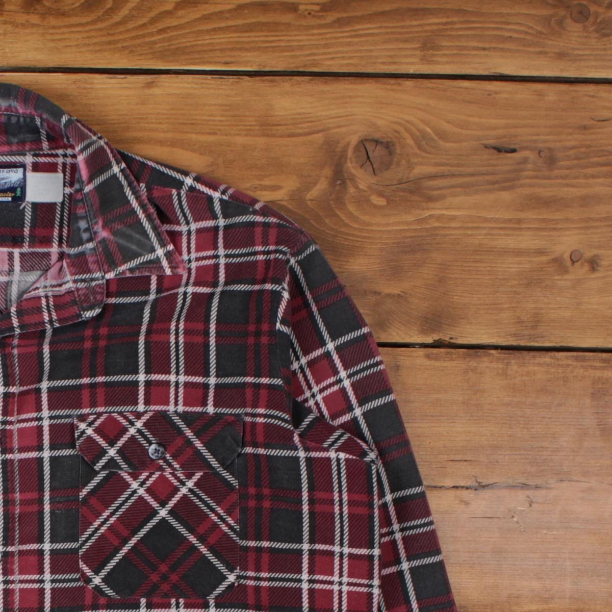 Chemise Vintage Fieldmaster Homme 2XL – Rouge Et Noir à Carreaux, Coton épais, USA