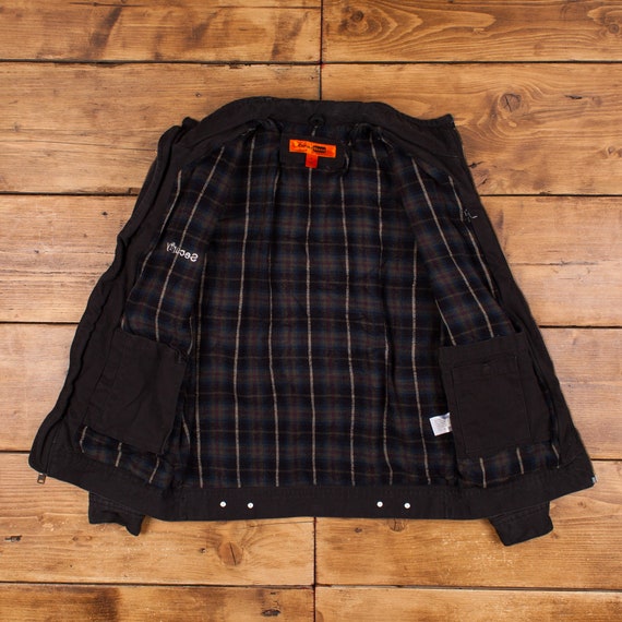 Vintage Corner Stone Workwear Jacket S Canvas Blanket Lined Black