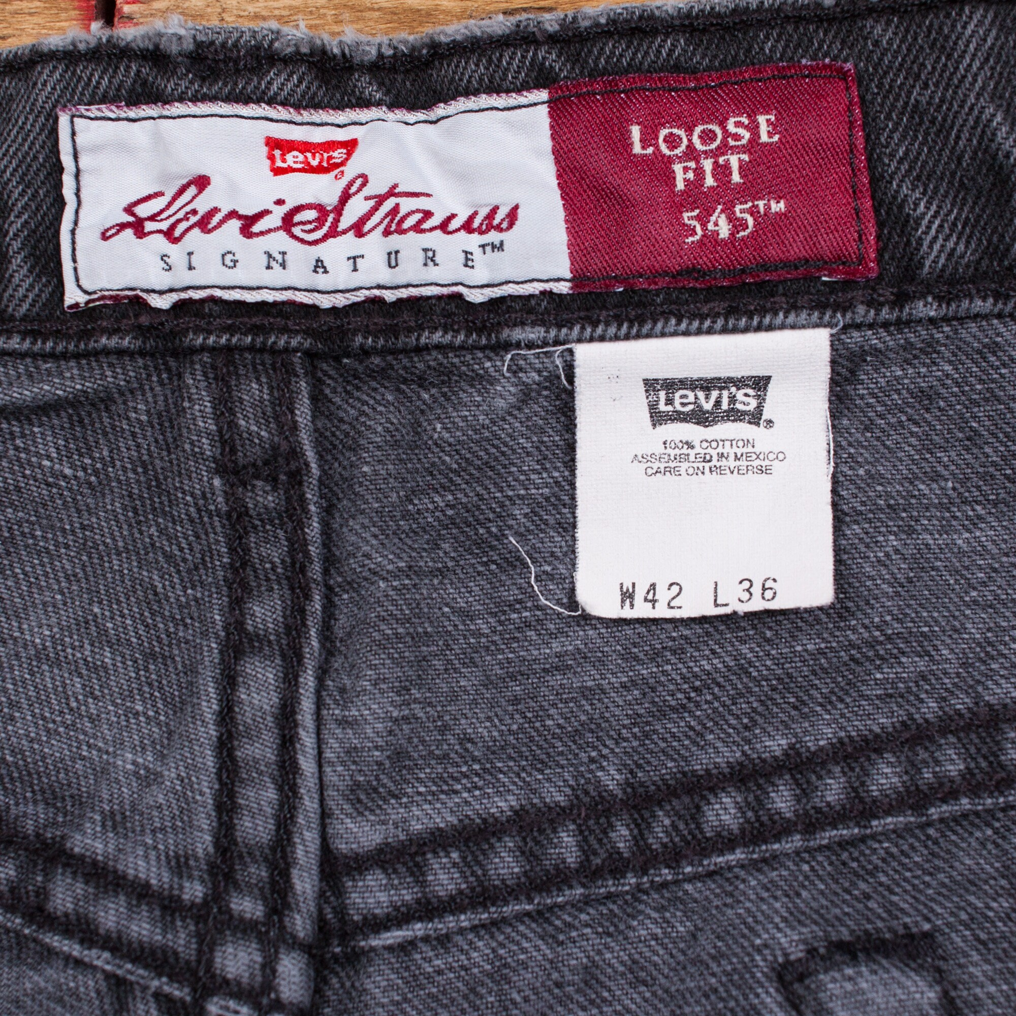 Levi’s 2nd 90s size36 Vintage Levis 545 Jeans 42 X 36 90s Loose Fit Tapered Grey