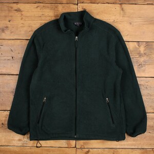 Vintage Lands End Outdoor Jacket L 90s Fleece Fleece Green - Etsy