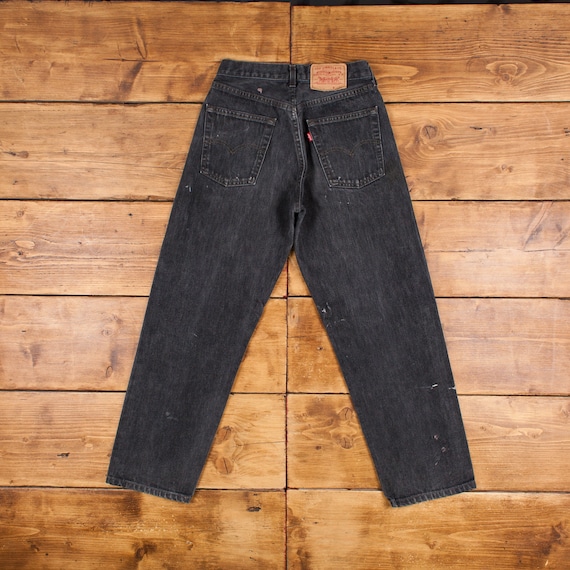 Vintage Levis 518 Jeans 27 x 30 Dark Wash Straigh… - image 3