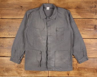 ジャケット・アウター 1960s euro military HBT work jacket Vintage HBT Euro Work Jacket SZ M - Etsy