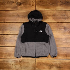 Vintage North Face Outdoor Jacket L Denali Fleece Grey Womens