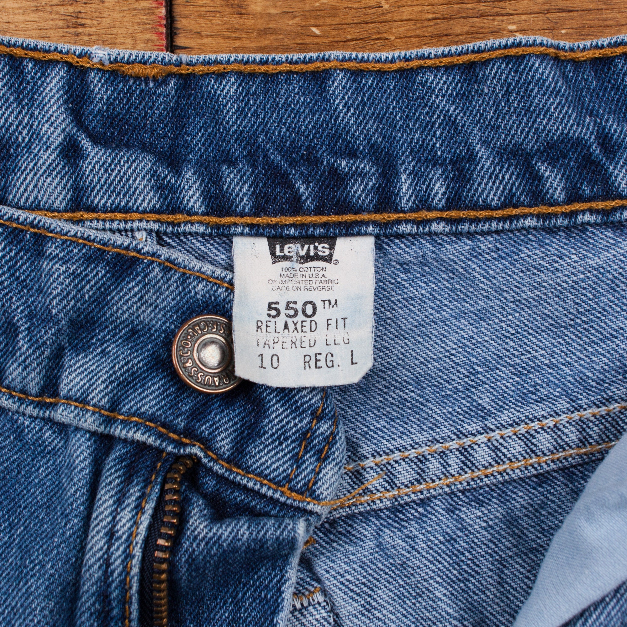 Levi's 90's 550 デニム W32 L29　MADE IN USA Vintage 90's Levi's 550 USA Jeans, Tan, Tapered Leg (W32) - Etsy